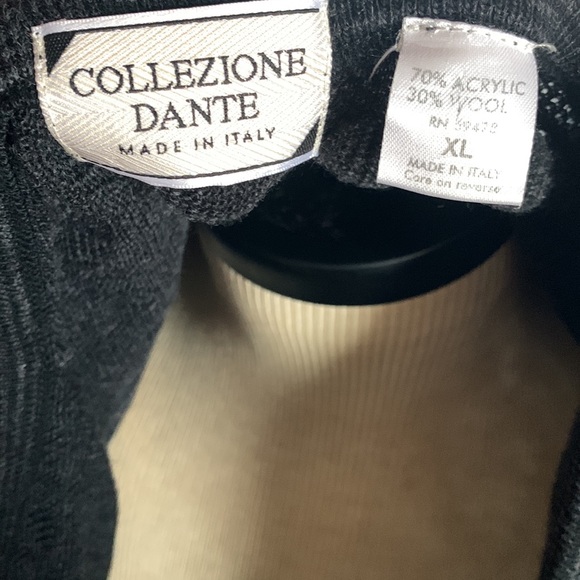 Collezione Dante Wool Blend Vest Made in Italy Size XL - Picture 7 of 9
